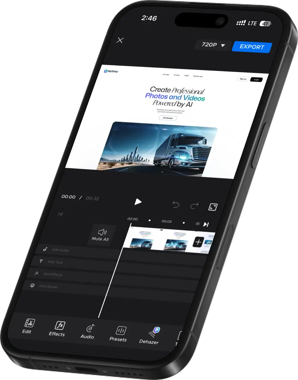 Video Editor on iPhone